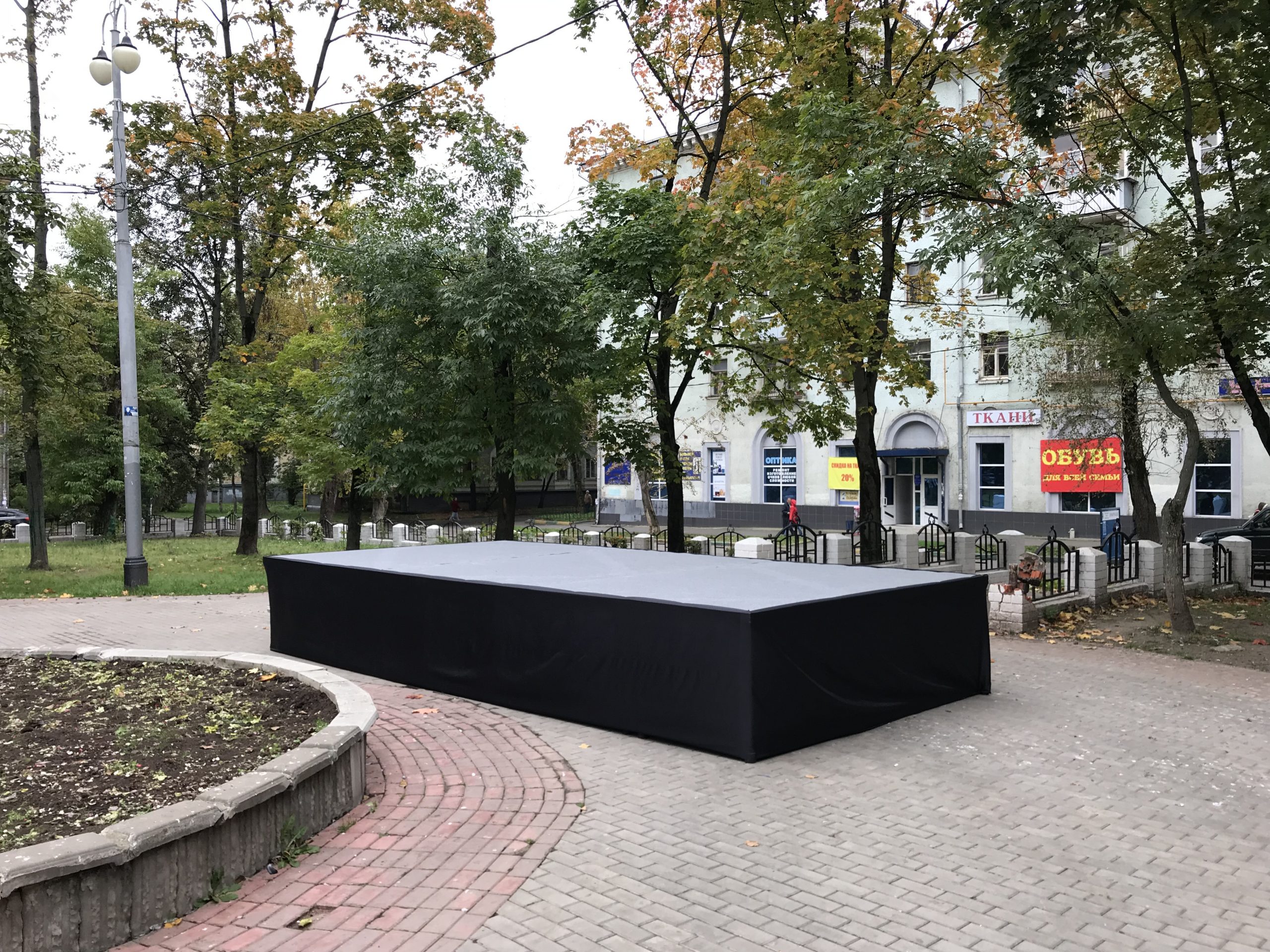 Техническая поддержка Дня двора в одном из скверов столицы