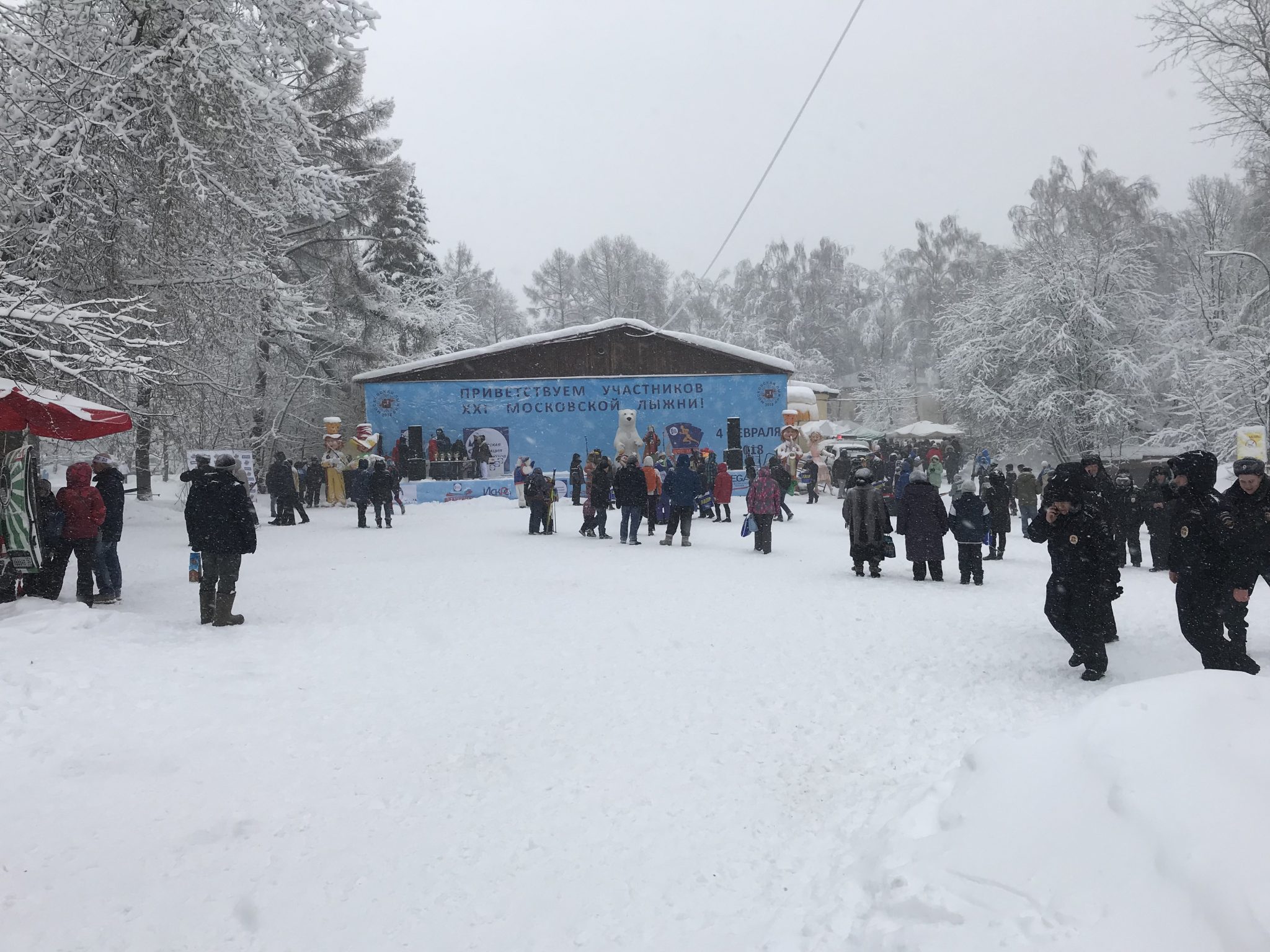 Техническая поддержка ежегодной московской лыжни