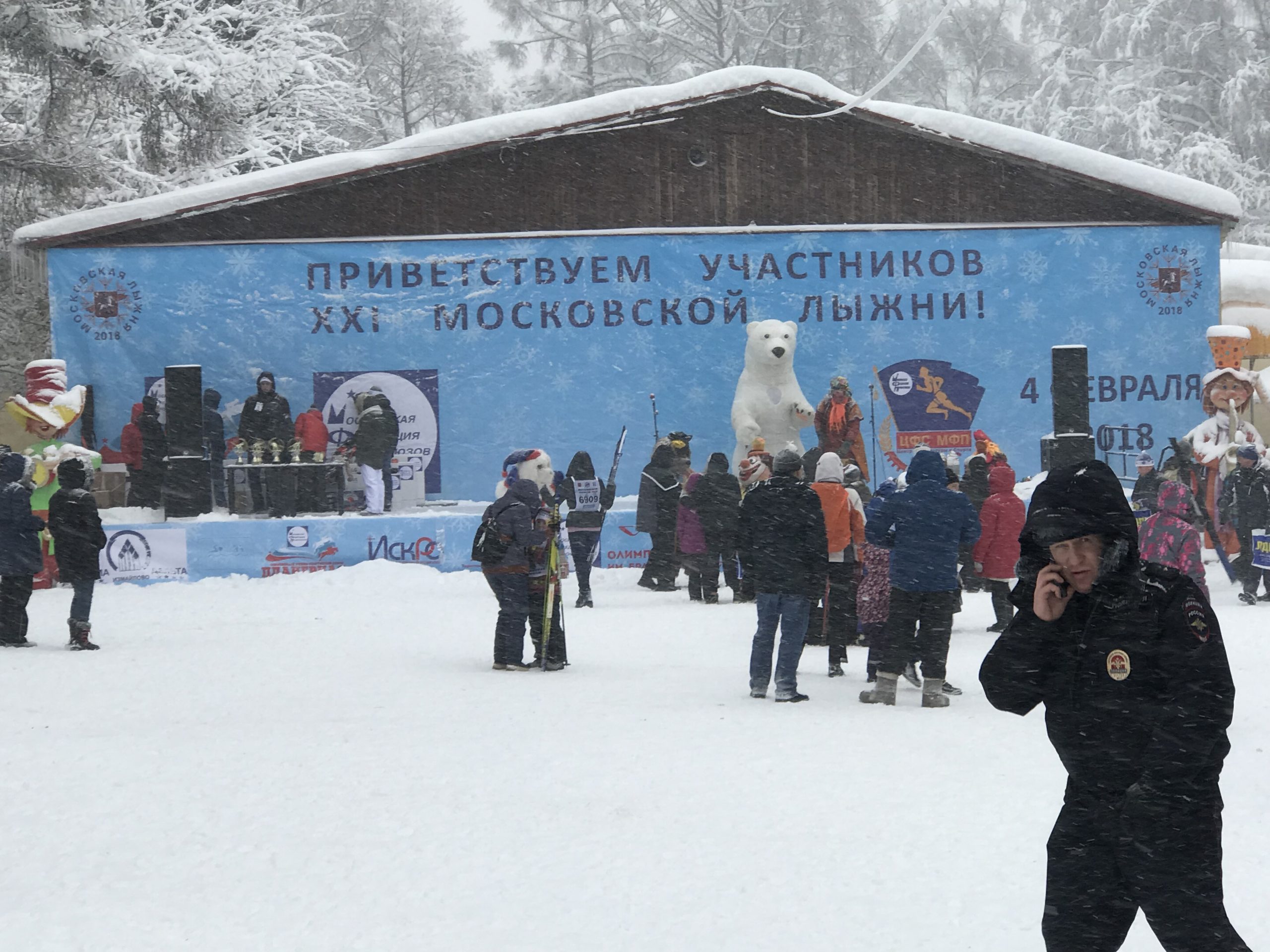 Техническая поддержка ежегодной московской лыжни